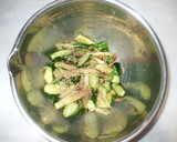 胡瓜みょうが胡麻酢あえ♪簡単夏野菜で作り方5写真
