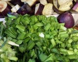 ピリ辛、ニラ多めの麻婆茄子作り方1写真