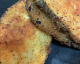 大きい茄子で挟み揚げ作り方4写真