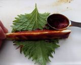 ご飯のおとも。なすの大葉味噌巻き作り方3写真