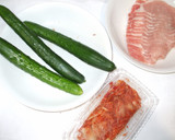 豚肉白菜キムチ炒め♪簡熱熱中症暑い夏に作り方1写真