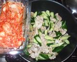 豚肉白菜キムチ炒め♪簡熱熱中症暑い夏に作り方5写真