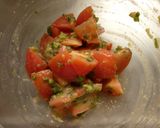 トマトのネギ味噌和え作り方3写真