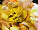 金曜カレープレート●鶏胸肉のWペースト作り方1写真