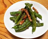 簡単！インゲンとカリカリベーコンの炒め物作り方6写真