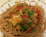 6月　カスベのトマトパスタ作り方3写真