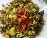 枝豆と茄子の豚のひき肉玉子炒め作り方4写真
