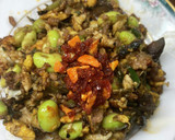 枝豆と茄子の豚のひき肉玉子炒め作り方4写真