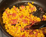 レタス包みコーンとコンビーフのマヨ炒め作り方4写真