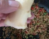 【油かけ炒め３】香味挽肉のレタス包ご飯♡作り方13写真
