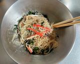 春雨と水菜のわさポンSeaサラダ作り方6写真