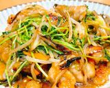 豆苗と鶏肉の中華野菜炒め作り方7写真