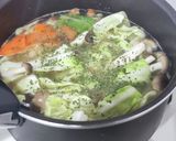 キャベツ他野菜のバタースープ作り方4写真