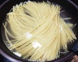 超簡単！きのこのクリームパスタ生ハム添え作り方4写真