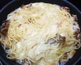 超簡単！きのこのクリームパスタ生ハム添え作り方7写真