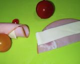ハムチーズ巻き　弁当用作り方1写真