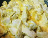 鶏胸肉の洋風玉子とじ作り方2写真