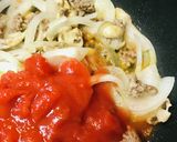 トマト缶＆ケチャップのナポリタン作り方1写真