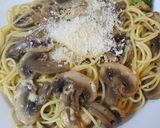 秋です。ポルチーニのクリームパスタ作り方18写真