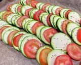 トマトとズッキーニのオーブン焼き作り方1写真