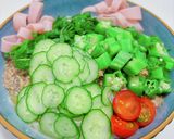 愛情入り冷そうめん(素麺)緑の滝作り方7写真