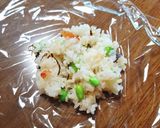 さっぱり♡梅枝豆塩こんぶのおにぎり作り方3写真
