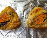 鮒寿司の焼きおにぎり　焦がし飯醬油の香り作り方3写真