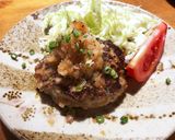 大葉にんにく醤油で和風おろしハンバーグ作り方10写真