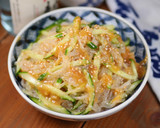 糸こんにゃくときゅうりのからし酢みそ和え作り方4写真