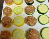 ズッキーニと鶏ミンチの挟み焼き♪作り方4写真