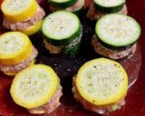 ズッキーニと鶏ミンチの挟み焼き♪作り方5写真