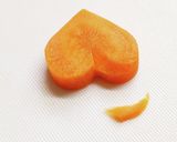 キュートな人参ハート作り方5写真