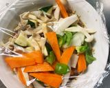 お一人様野菜たっぷり洋風レモン味噌味炒飯作り方10写真