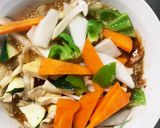 お一人様野菜たっぷり洋風レモン味噌味炒飯作り方11写真