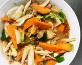 お一人様野菜たっぷり洋風レモン味噌味炒飯作り方12写真