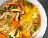 お一人様野菜たっぷり洋風レモン味噌味炒飯作り方15写真