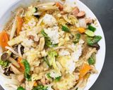 お一人様野菜たっぷり甘辛レモン風味炒飯作り方16写真