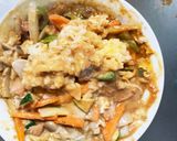 お一人様野菜たっぷり洋風レモン味噌味炒飯作り方18写真