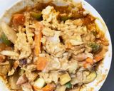 お一人様野菜たっぷり洋風レモン味噌味炒飯作り方20写真