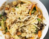 お一人様野菜たっぷり甘辛レモン風味炒飯作り方19写真
