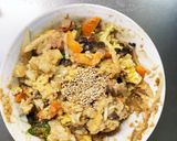 お一人様野菜たっぷり甘辛レモン風味炒飯作り方21写真