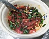 豆板醤が隠し味! タコの梅カルパッチョ作り方1写真