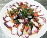 豆板醤が隠し味! タコの梅カルパッチョ作り方3写真