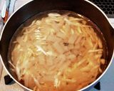 大豆とこんにゃく、ごぼうのみそ汁作り方3写真