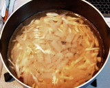 大豆とこんにゃく、ごぼうのみそ汁作り方3写真
