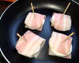 はんぺんのステーキ〜ベーコンで巻いて〜作り方3写真