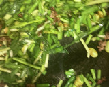 枝豆とニラネギ豚玉子のお好み焼き風炒め作り方5写真