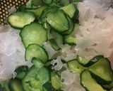 給食の「きゅうりのごま酢あえ」♡きくらげ作り方2写真