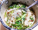 パクチーたっぷりシビ辛餃子レモンスープ♪作り方6写真