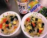 簡単ダイエット！野菜キノコの白だしスープ作り方4写真